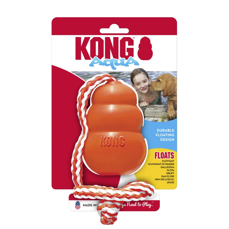 Direktkauf KONG Aqua mit Wurftau L orange Hundespielzeug